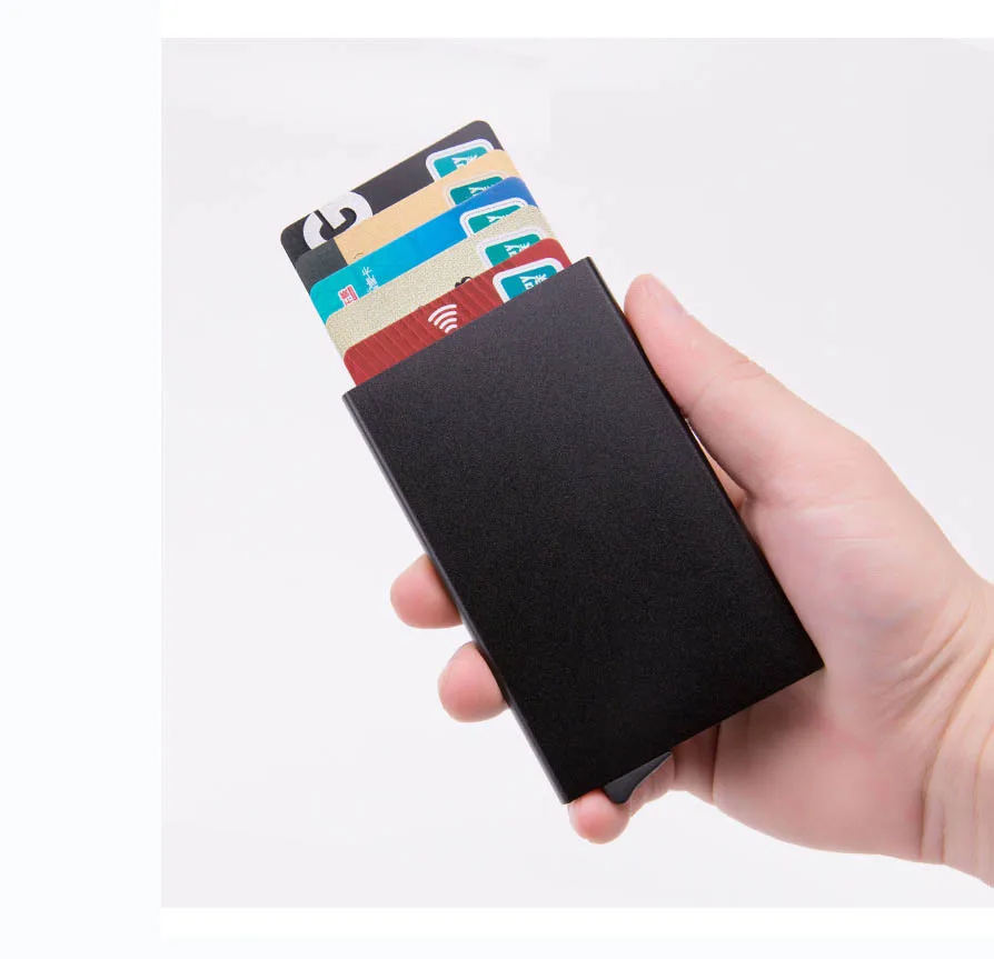 ZOVYVOL Rfid Блокировка Автоматический алюминиевый тонкий мужской кошелек мужской мини тонкий бумажник для карт ID Держатели кошелек маленькие кошельки
