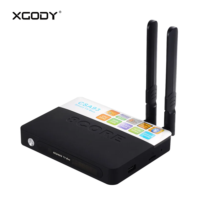 Оригинальный CSA93 Смарт ТВ Box Android 7 1 Nougat Amlogic S912 Octa Core 3 Гб оперативной памяти DDR3 32