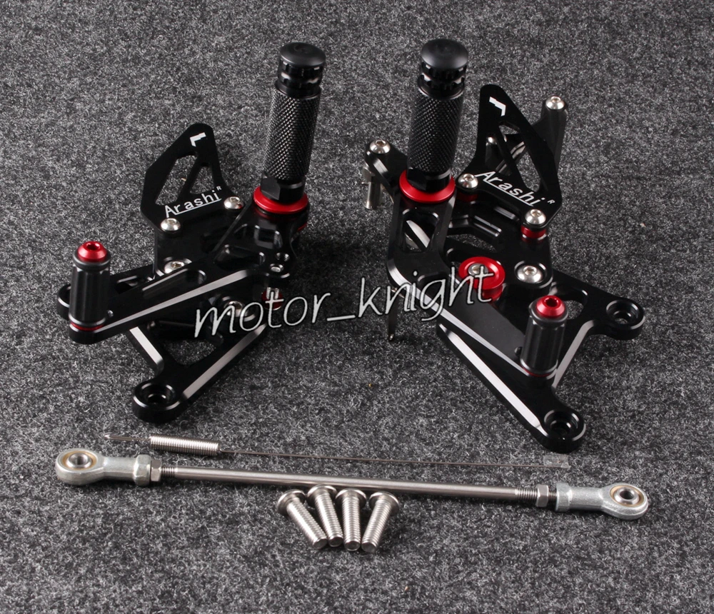 

New Rearset Rear Set Foot Pegs For Honda CBR 250R 2010-2014 Black
