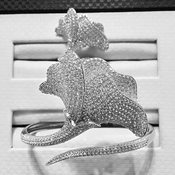Silver GODKI роскошный кубический циркон Кристалл CZ Ювелирные наборы для женщин Свадебный Африканский Свадебный браслет набор колец aretes de mujer современный - Окраска металла: Silver