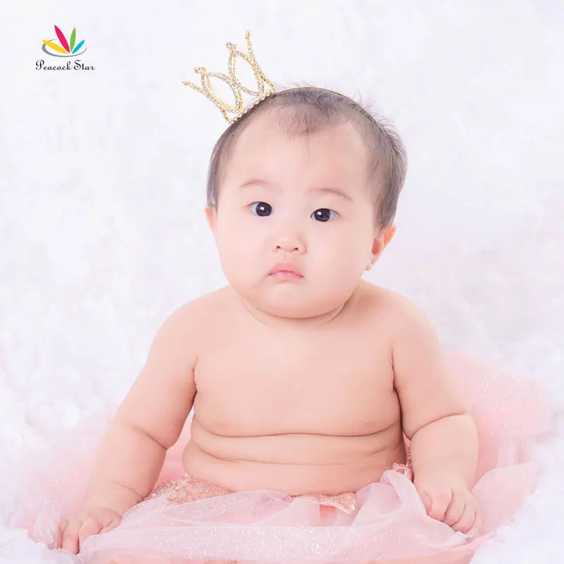 Повязка на голову с изображением павлина и звезды для детской фотосессии