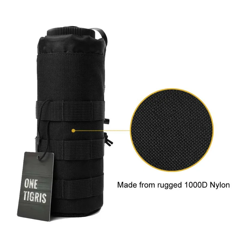 OneTigris открытый Молле бутылка для воды мешок Drawstring 1000D Тактический держатель