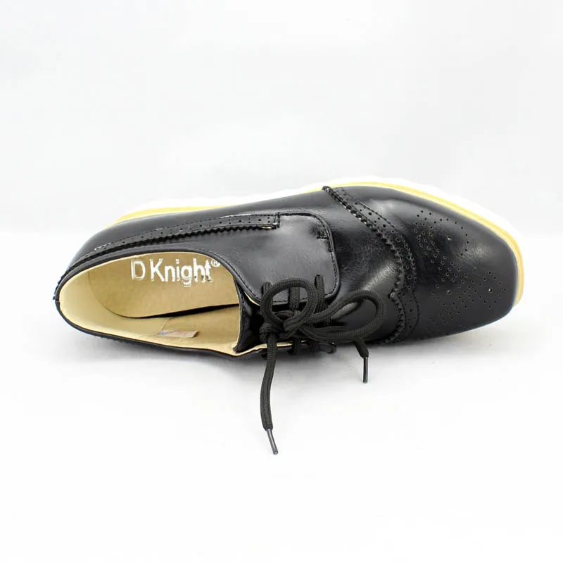 Новые весенние оксфорды из искусственной кожи большие размеры 34 43 женская обувь