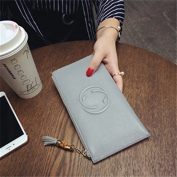 Новинка 2019 Европейский и американский Тонкий женский кошелек длинный кожаный на