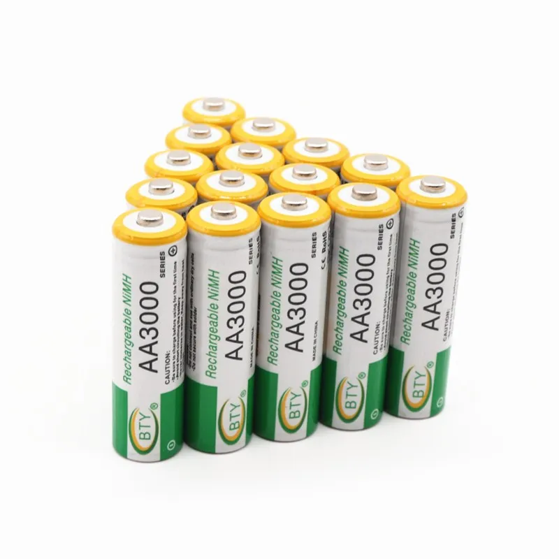 Новинка 1,2 V AA Аккумуляторная Батарея 3000mah AA NiMH 1,2 V Ni-MH 2A предварительно заряженные аккумуляторные батареи