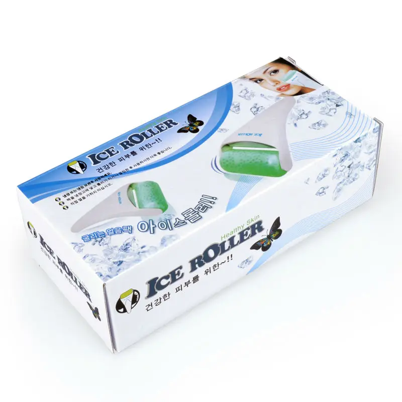 Ролик Ice Derma для кожи инструмент антивозрастного массажа лица и тела массажер