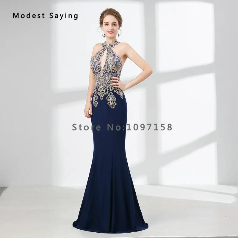 2018 модные темно-синие кружевные вечерние платья с бисером сексуальные