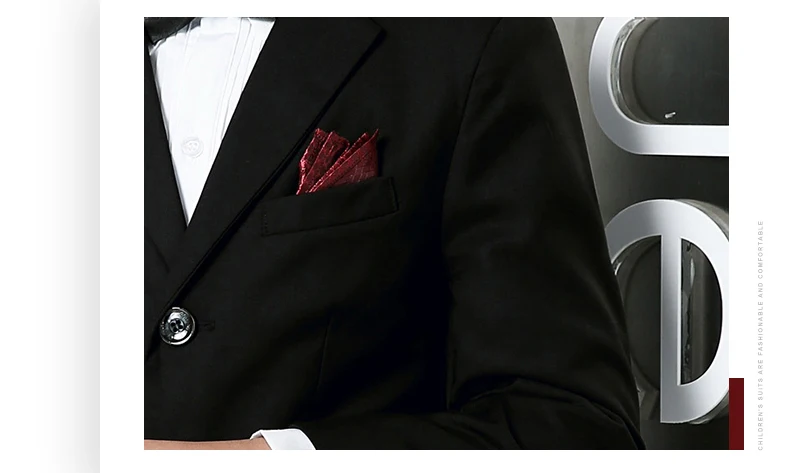 5 шт./компл./комплект костюмы для мальчиков на свадьбу детские выпускной черные