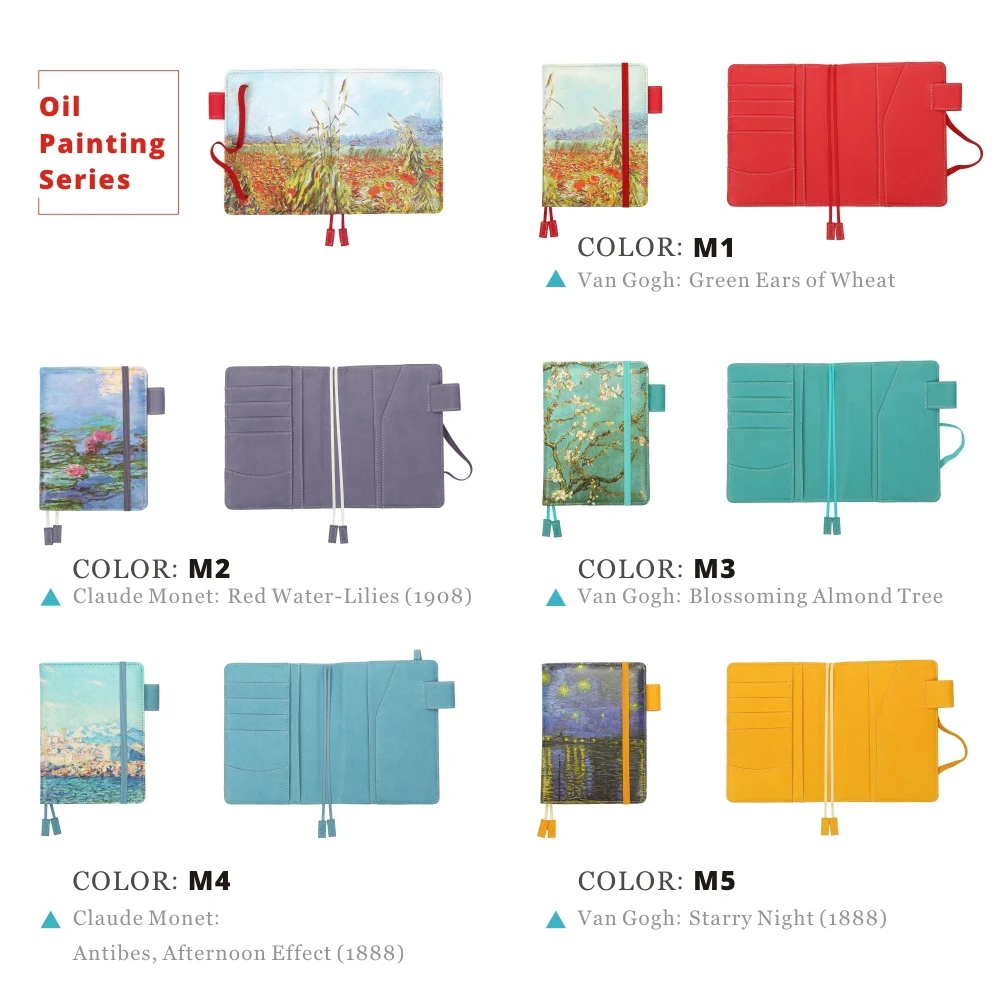 Блокнот в точку формата А6 с обложкой для рисования маслом цвет ассортименте|planner