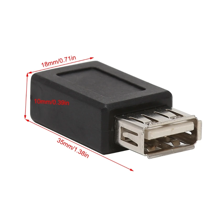 2 шт./компл. USB 0 Тип A гнездо к Micro B 5Pin Женский адаптер конвертер Черный 35*18*10 мм |
