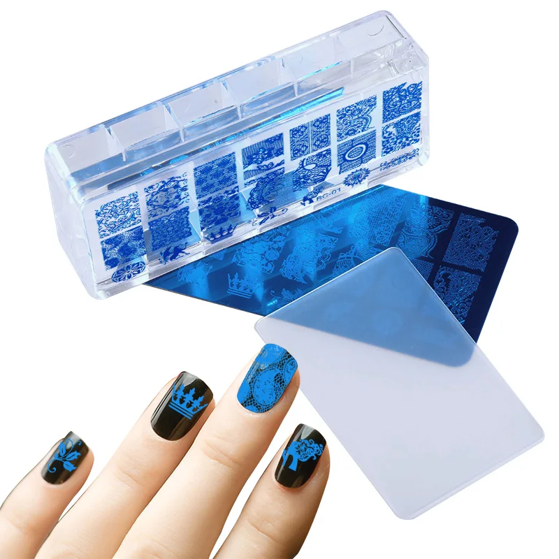 1 шт. переводная пластина для дизайна ногтей штамповка мягкий прозрачный