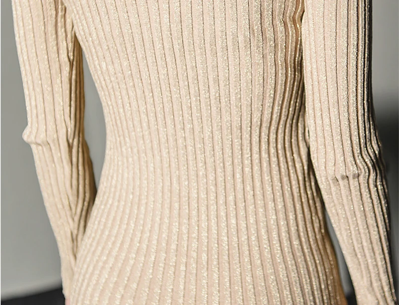 Sexy Hollow-out Mini Women Sweater Dress Casual O-neck Skinny Hip Package Female Vestidos Autumn Elastic Knitted 2018 | Женская одежда