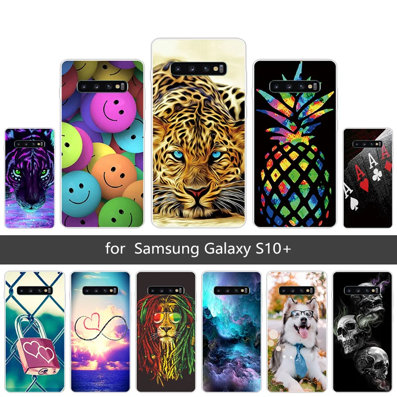 Мягкий силиконовый чехол для Samsung S10 Plus Роскошный телефона 6 4 дюйма прозрачный из