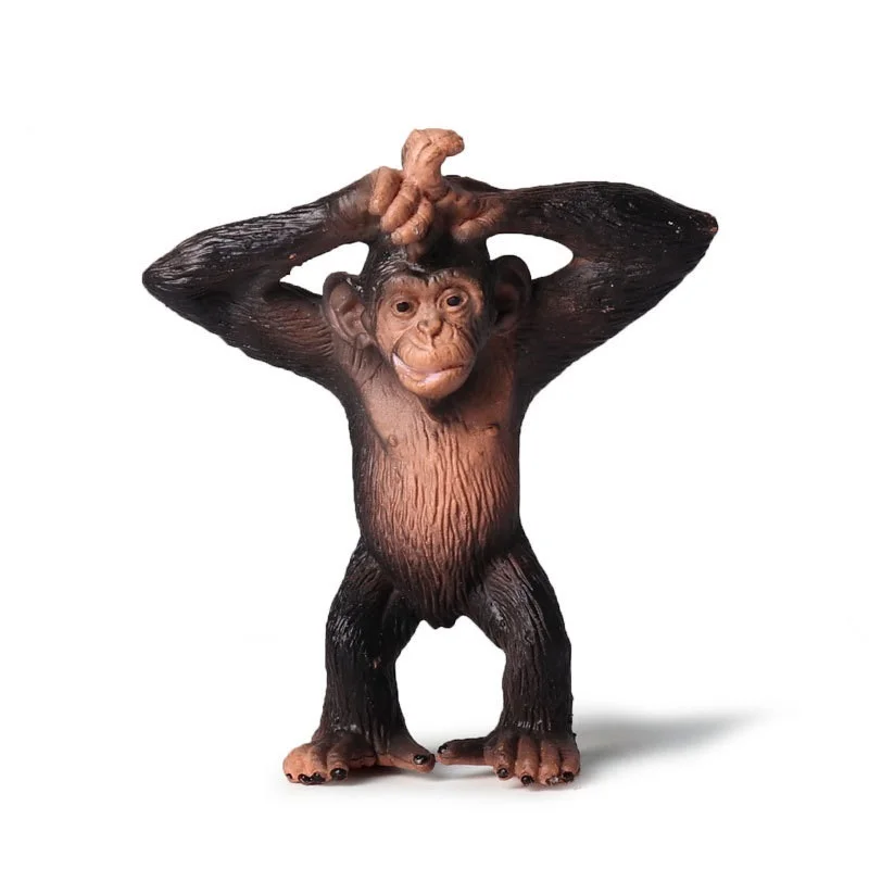 Фигурки Gorilla миниатюрная модель животного пластиковые украшения для гостиной