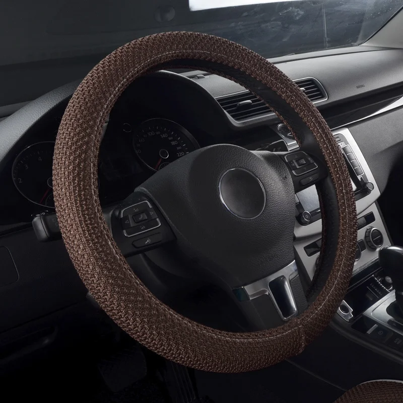 Breathable non-slip fabric car steering wheel cover for Mazda cX-4 2 8 CX-9 RX-8 MX-5 3 6 5 Chrysler 300 styling accessories | Автомобили
