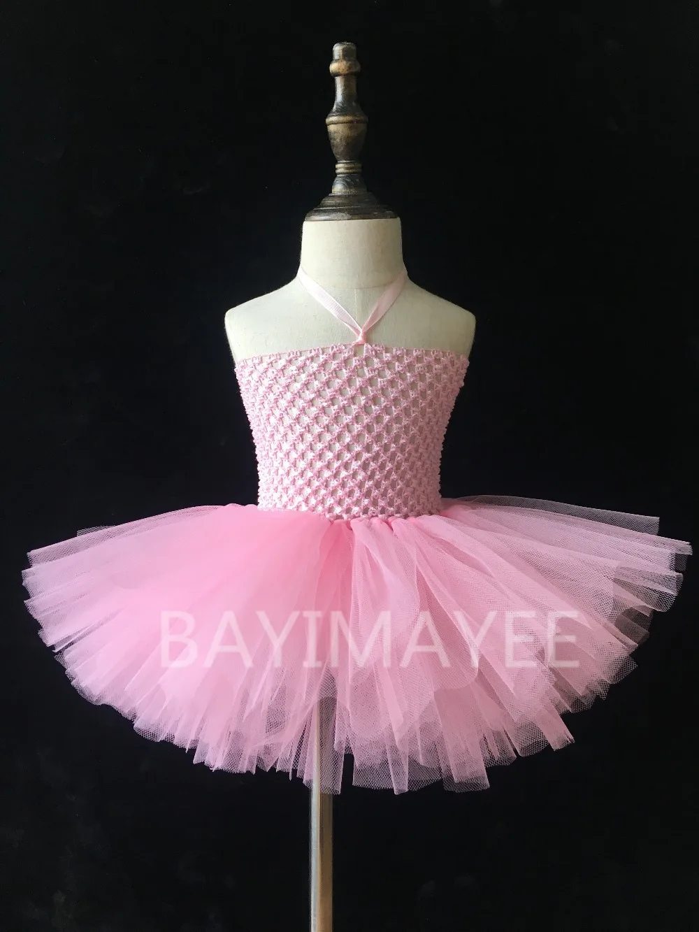 Colorful Baby Crochet Tutu Dress Infant Girls 2Layers Fluffy Tulle Ballet Tutus with 4" Daisy Flower Kids Corset 30Pcs/lot |