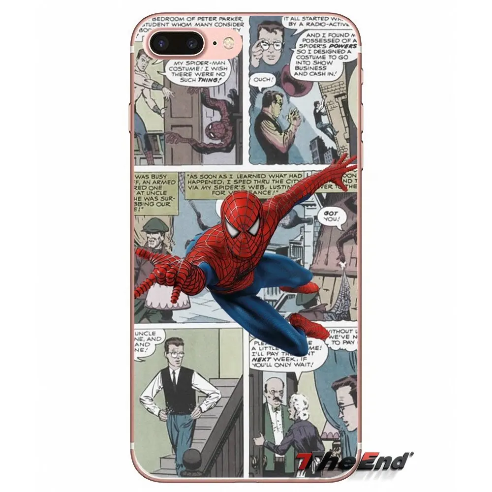 Комиксы летучие мыши Человек паук фантазия леди для iPhone X 4 4S 5 5S 5C SE 6 6S 7 8 Plus Samsung Galaxy