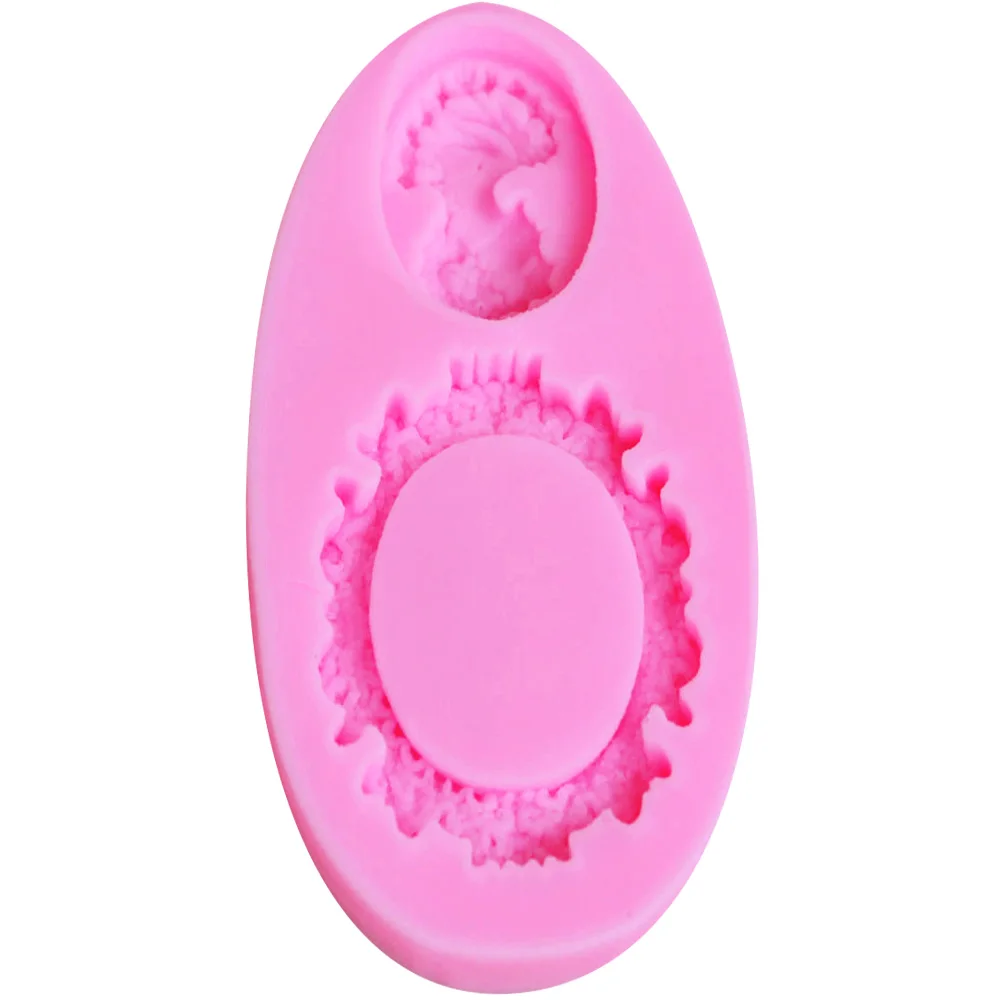 

Sophronia M224 Frame Woman Silicone Mold Cake Mold Silicone Baking Tools Accessories Decorations 9.1*4.8*1cm
