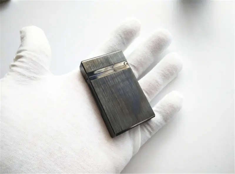 Чистая медь с ярким S.T памятный STdupont Зажигалка для сигарет медный корпус/матовый
