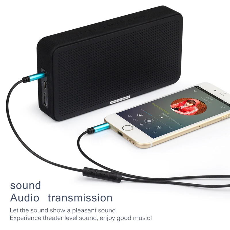 Автомобильный аудио кабель А5 для мужчин и Aux с микрофоном свободный ответ