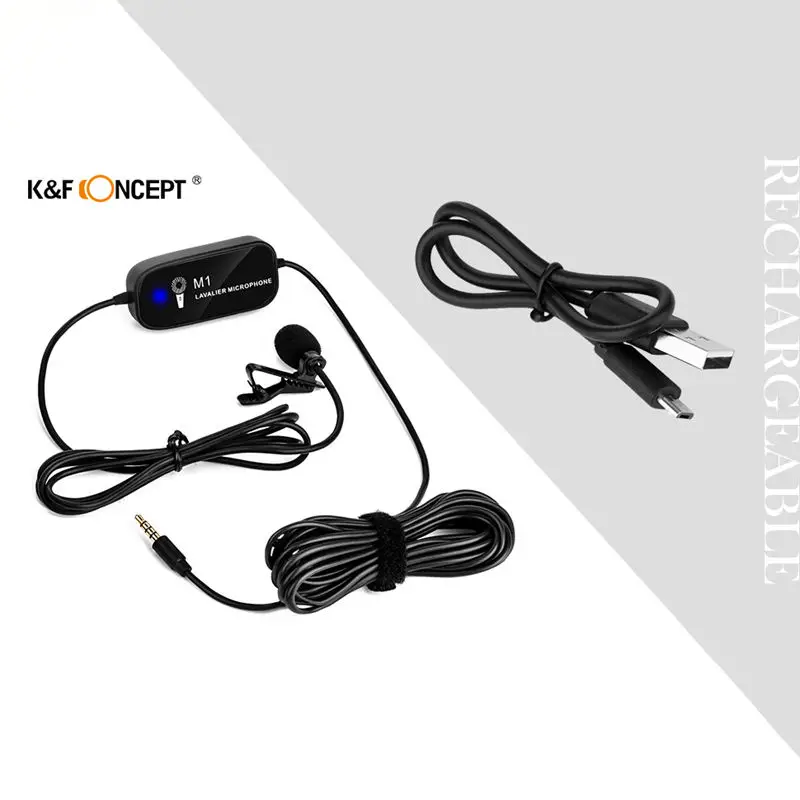 K &amp F Concept Lavalier микрофон Портативный внешний для Dslr камеры ноутбука Iphone Android
