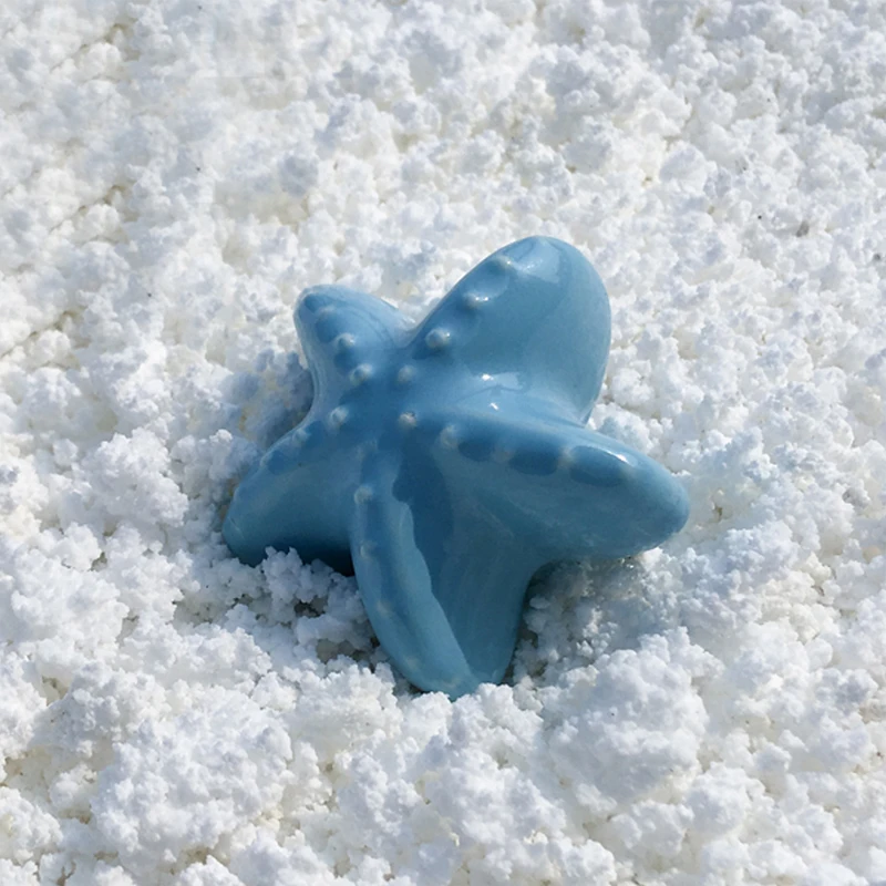 4 шт Керамические ручки для ящиков Starfish ручки шкафа и дверные ручки для шкафа комода детской комнаты(с винтами и шипами