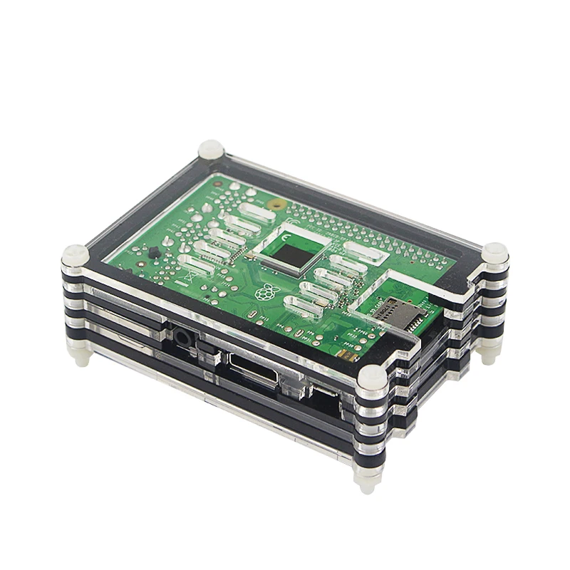 9 слоев Raspberry Pi 3 Model B+(плюс) акриловый чехол для 3,5 дюймовый сенсорный ЖК-дисплей