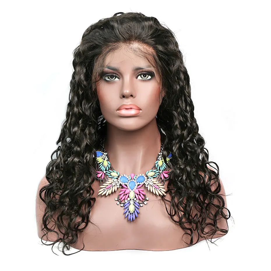 Парик из натуральных волнистых волос Liweike 13*4 13*6 бразильских Remy 150% 180% плотность