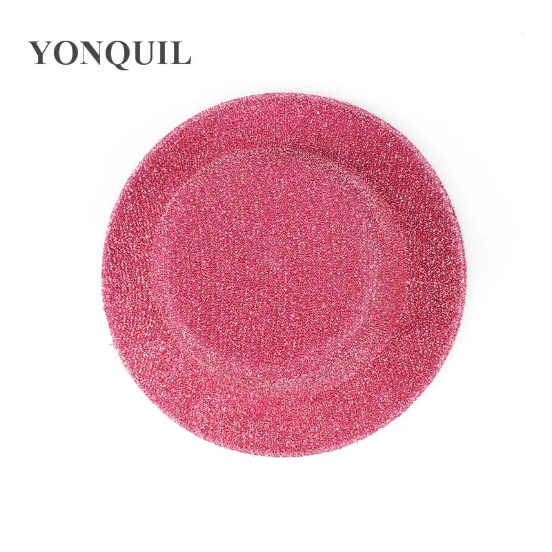 5.2&quot/13CM 9 Colors BLINGBLING Mini Top Fascinator Hats Glitter Party Headwear DIY Hair Accesspries Occasion Pillbox Headpiece |