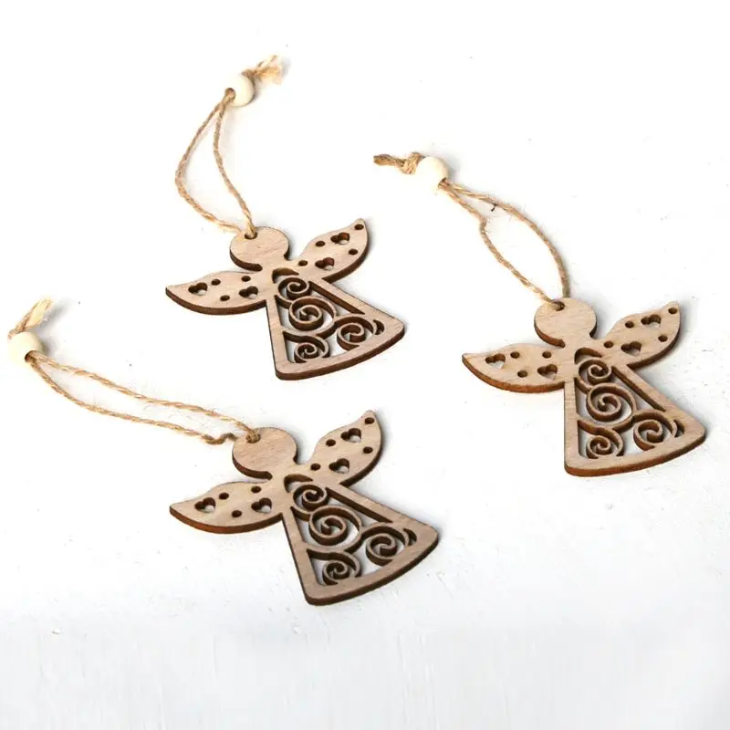 3 шт./компл. винтажная Рождественская елка подвесная подвеска в форме ангела с