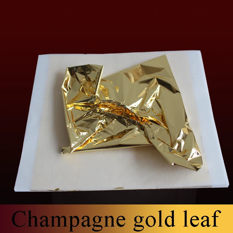 Тайвань имитация золотого листа фольги шампанского лист никогда не оксид 1000 штук