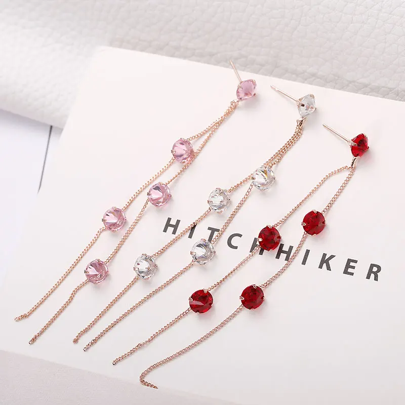 Длинные серьги гвоздики для женщин оптовая продажа минималистичные невесты