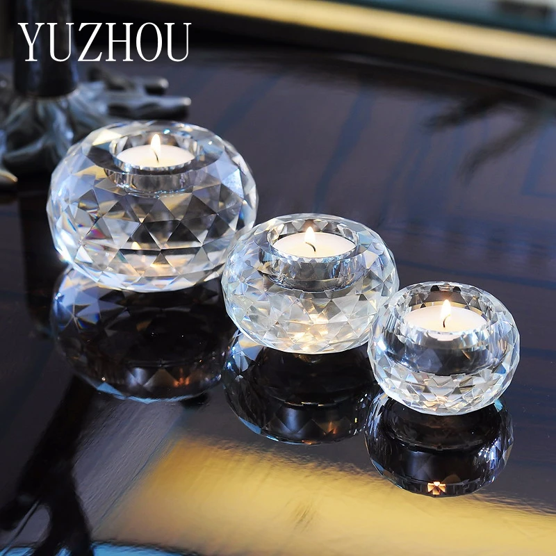 Модный хрустальный маленький подсвечник для ароматерапии романтическое