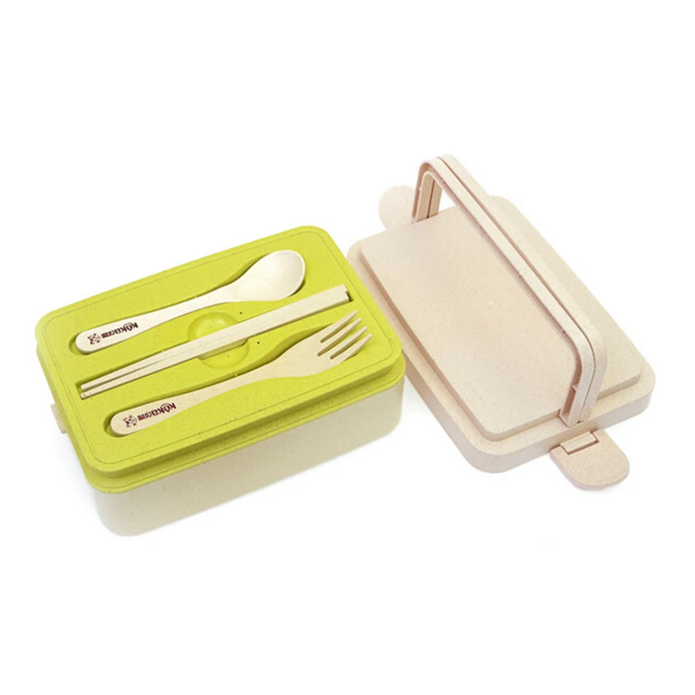 Коробка Luch Экологически чистая для студентов Пшеничная солома микроволновая