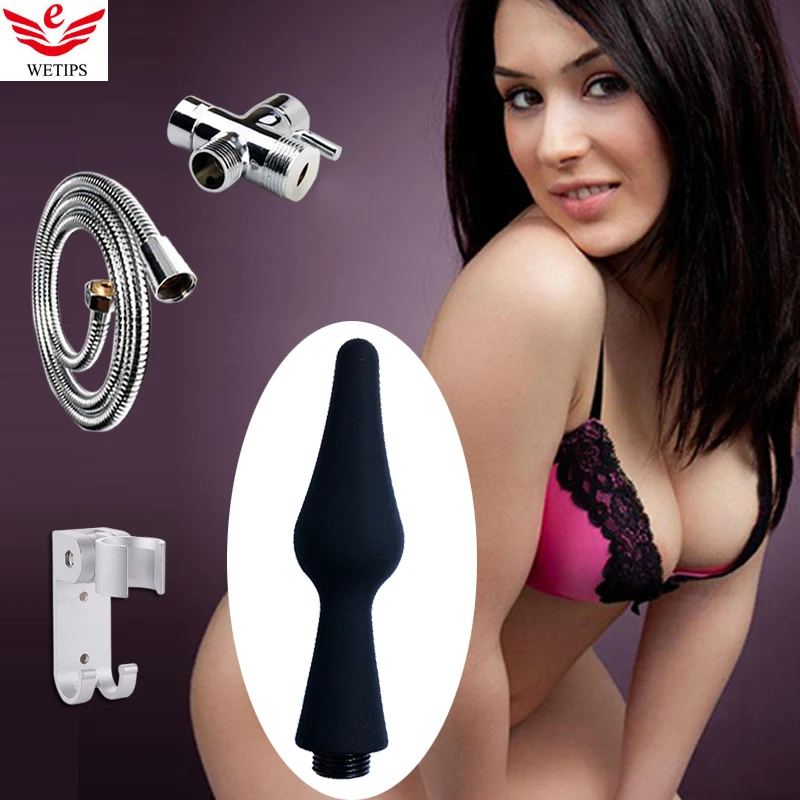 Силиконовая клизма Wetips Анальный очиститель ануса душ туалет биде распылитель