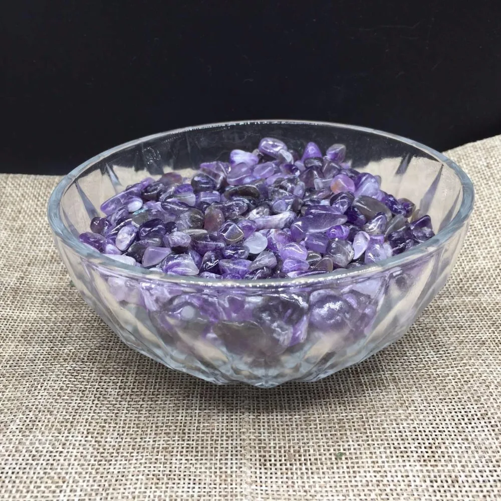 Ассорти натуральный аметист тусклый магнитный камень гравия бусины Чакра