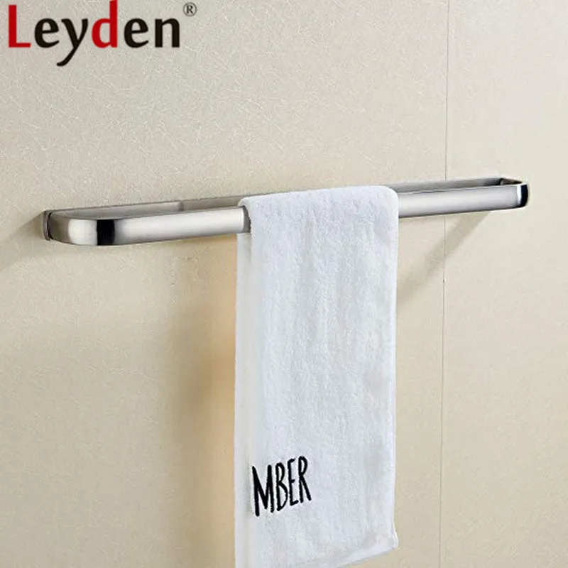 Серебряный одинарный держатель для полотенец Leyden Новое поступление твердая
