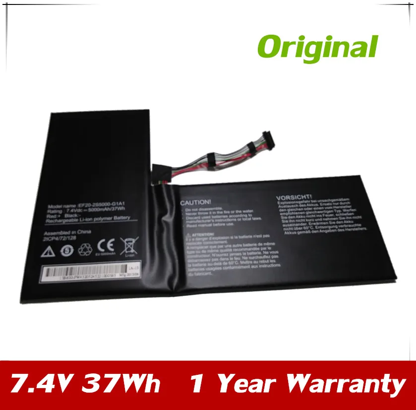 7XINbox 7.4V 5000mAh 37Wh Original  EF20-2S5000-G1A1 2ICP4/72/128 Laptop Battery for Medion EF20-2S5000-G1A1 2ICP4/72/128