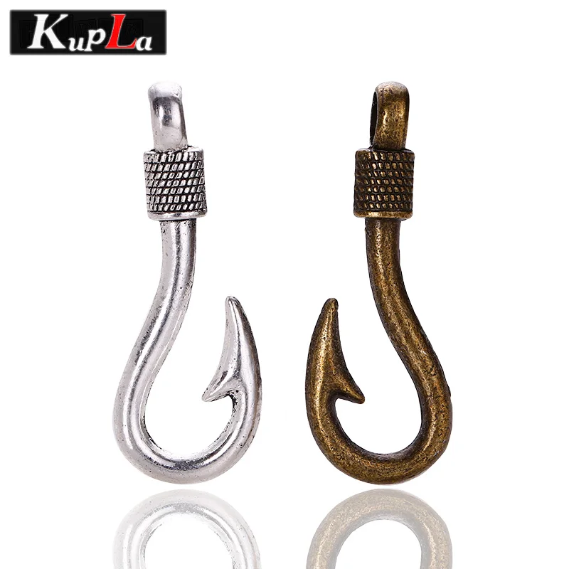 Винтажные металлические подвески для рыболовных крючков Diy ювелирные изделия