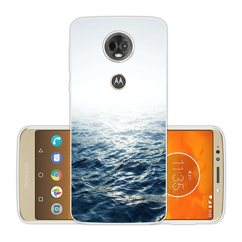 6.0 inch Soft Silicone for Motorola E5 Plus Slim TPU Phone Shell MOTO E5Plus Transparent Gel Ultrathin Landscape Coque |
