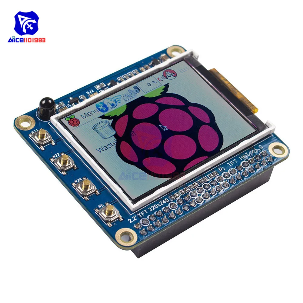 ЖК дисплей 2 &quotTFT LCD 240*320 с высоким уровнем пикселей интерфейсом SPI для Φ +/3B /2B/3 A +/Zero