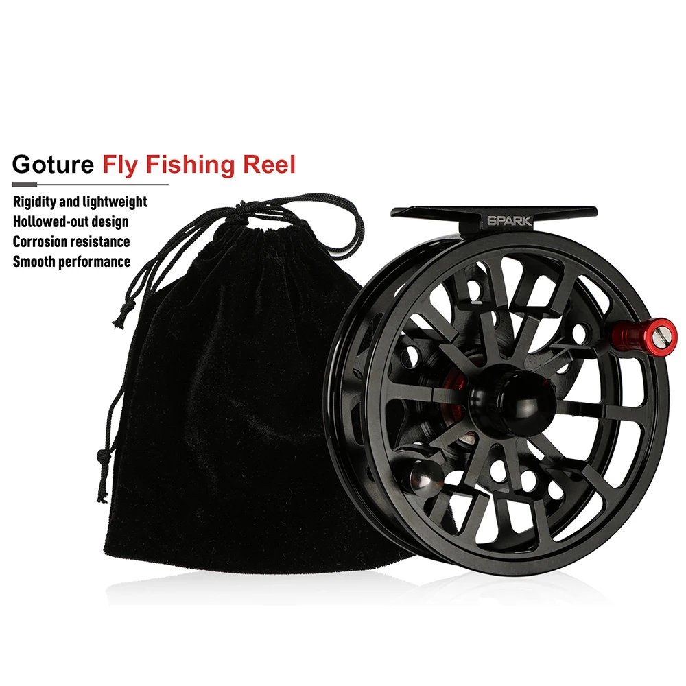 Удочка и Катушка Goture Fly Combo Set 5/6 7/8 100 футов Вес вперед основная леска/леска Leader Line +