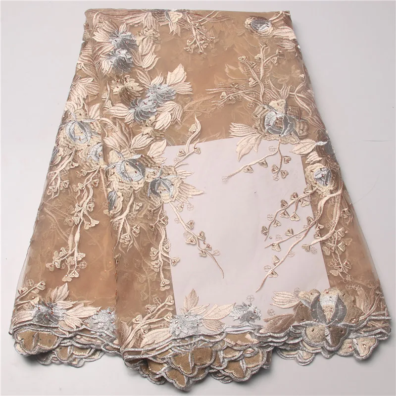 Новые поступления французский чистая кружевной ткани 2017 последние Африканские