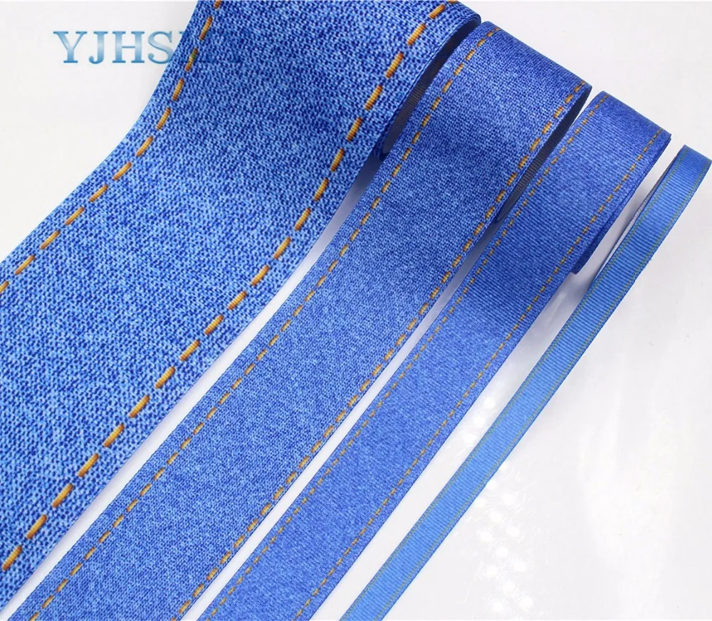 YJHSMY G-18524-298 10 ярдов 10/25/38/75 мм джинсы серии печатные ленты grosgrain DIY аксессуары для