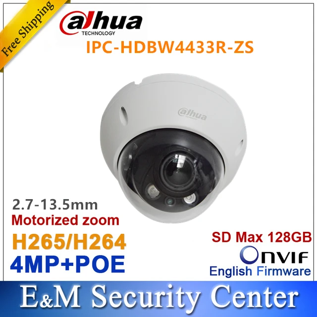 dahua 4MP IPC-HDBW4433R-ZS Замена IPC-HDBW4431R-ZS IPC-HDBW4300R-Z IP 2,8 мм~ 12 мм варифокальный Моторизованный объектив камеры POE