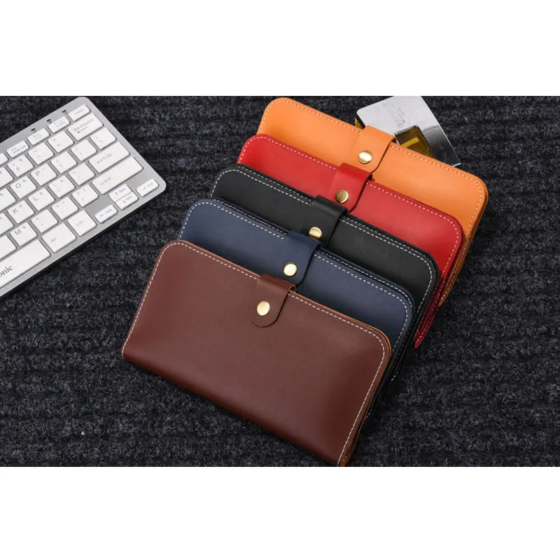 Genuine Leather Case for iPhone 6S Plus 7 Universal Wallet 6 Card Slots Business Men Women Bag | Мобильные телефоны и