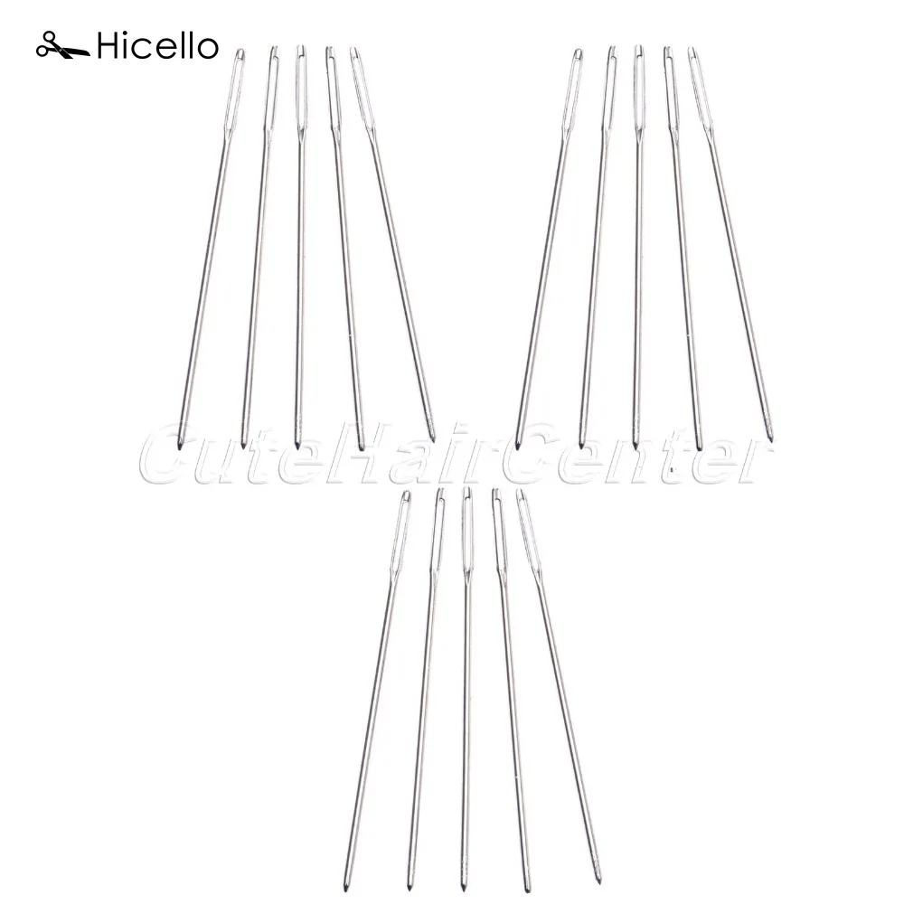 Hicello 15 шт./компл. большие иглы для шитья глаз шерсть вязания Вытяжная швабра игла
