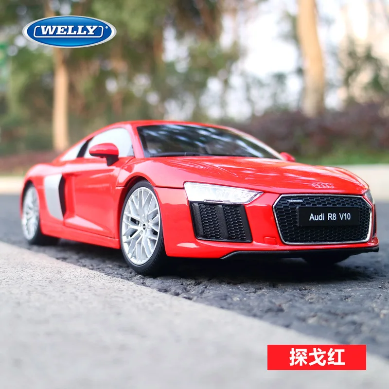 Масштаб 1:18 для Audi R8 модель спортивного автомобиля игрушечного из искусственного