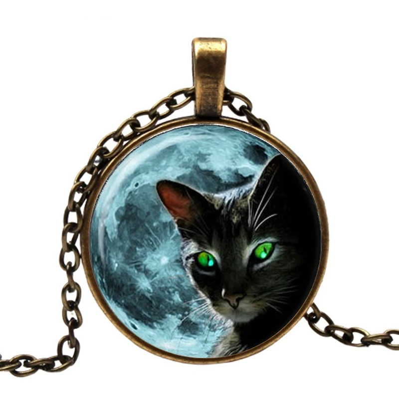 Ожерелье с черным котом moon ожерелье подвеской 2019 женские летние кружевные