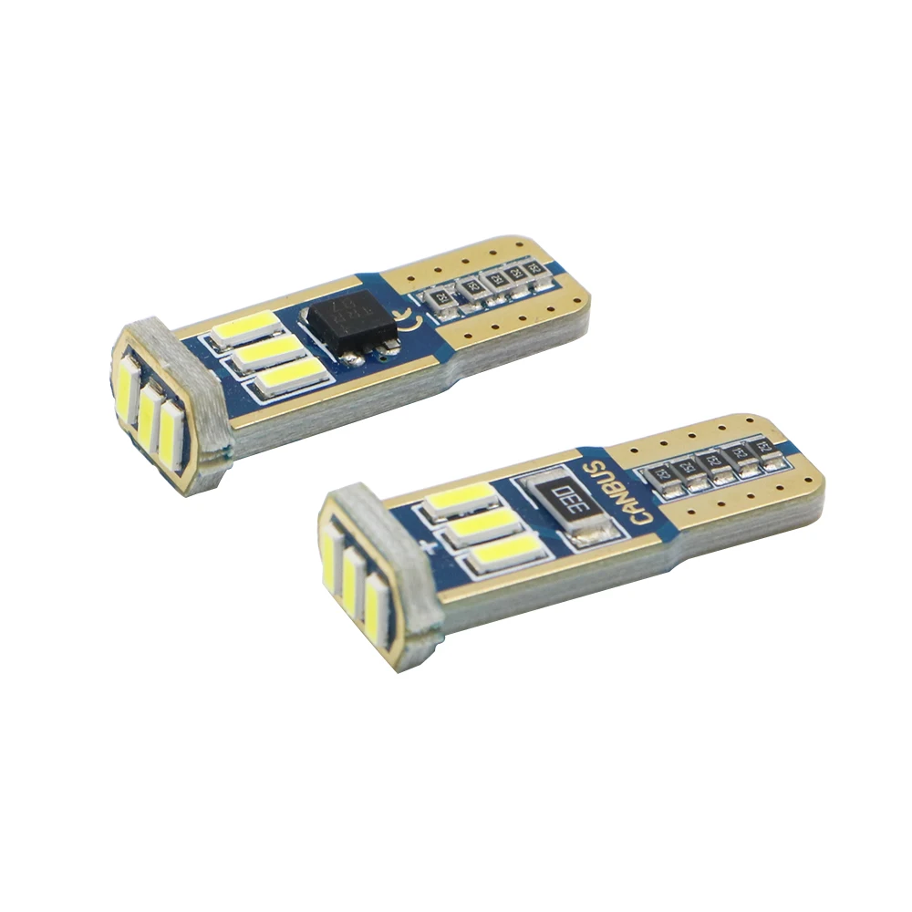 YSY 100x T10 W5W Светодиодная Лампа 194 9smd 4014 авто автомобиль t10 led 168 номерных знаков купол
